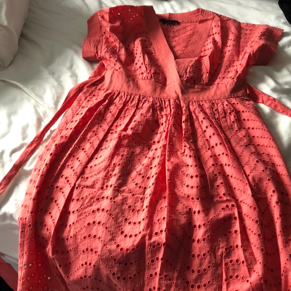BCBG peach dress
